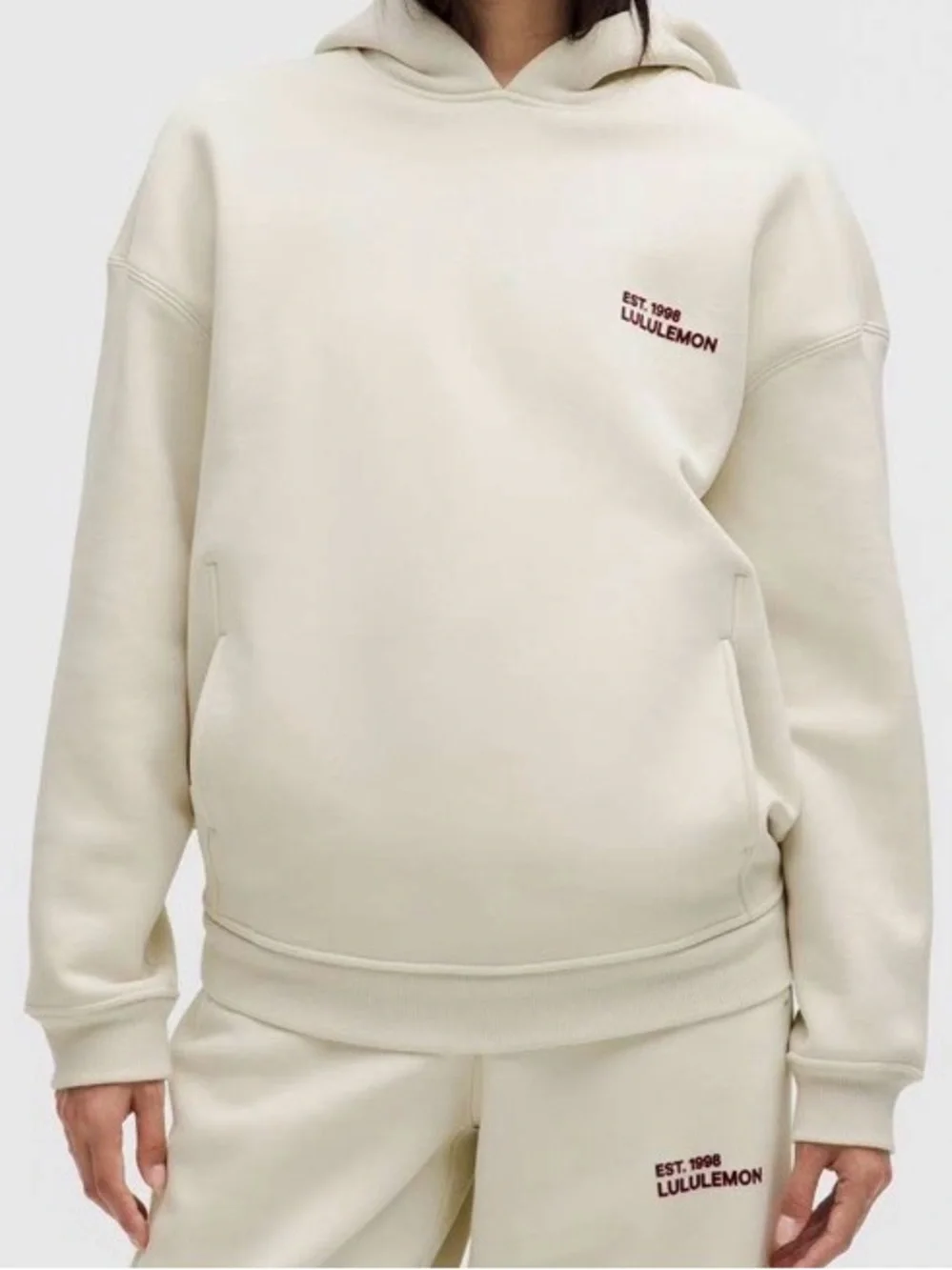 Lululemon Heavyweight Fleece Oversized Hoodie ~ Small ~ Bone